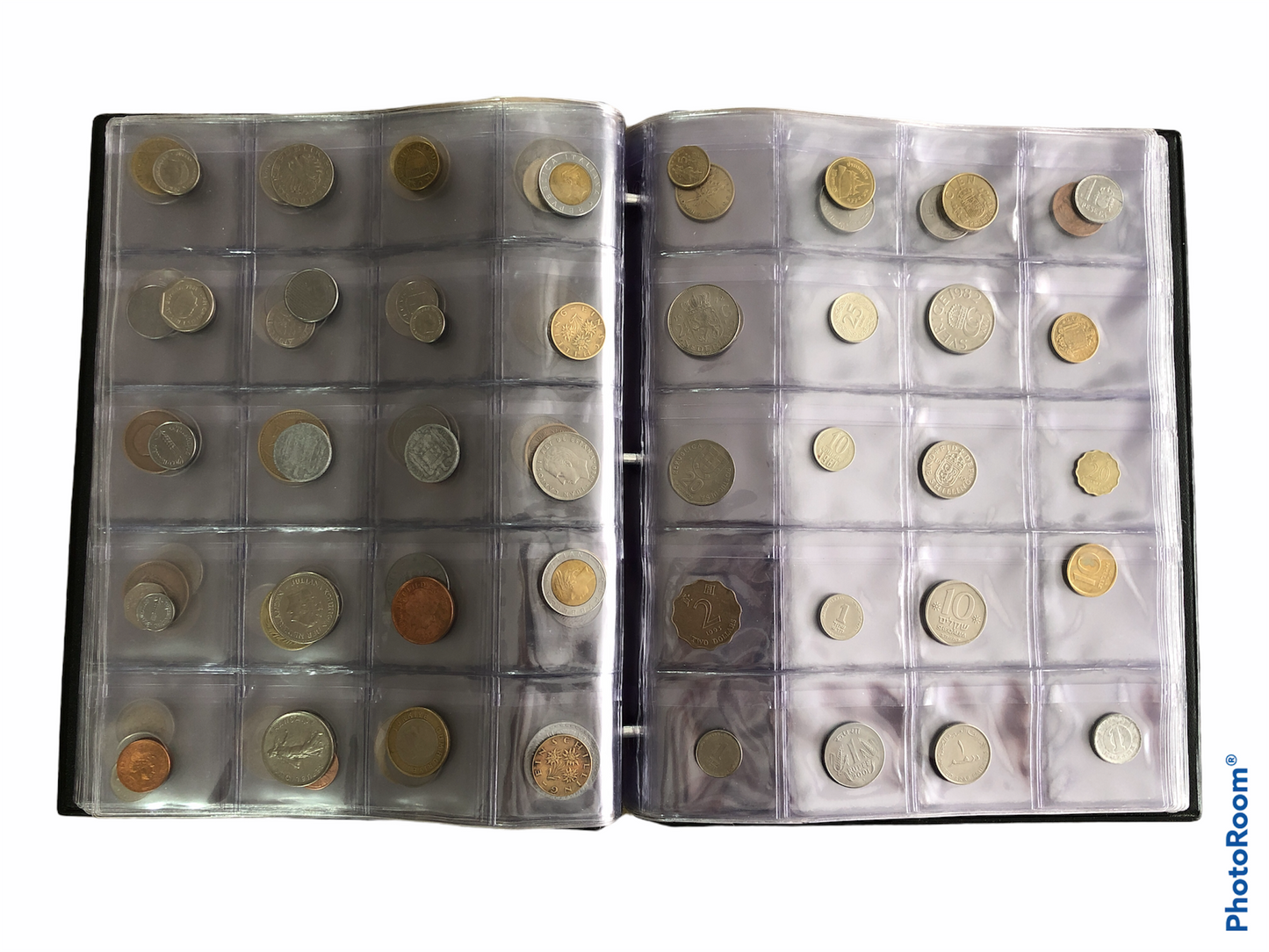 Hojas con Bolsillo o Solapa para Coleccionar Monedas x20 Excelente Calidad