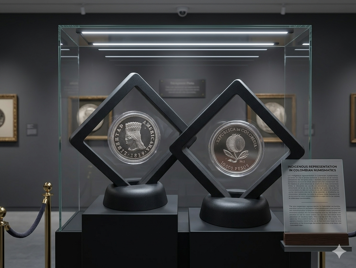 Moneda Bicentenario Conmemorativa en Marco Flotante Negro de Lujo