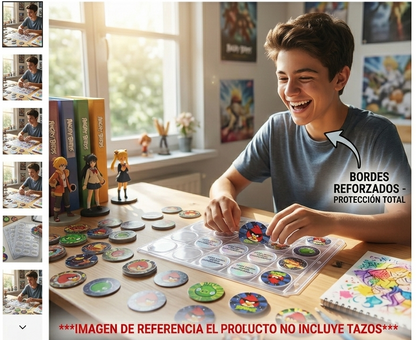Hojas Para Albumes De Tazos X 20 Unds Excelente Calidad