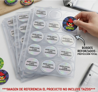 Hojas Para Albumes De Tazos X 20 Unds Excelente Calidad
