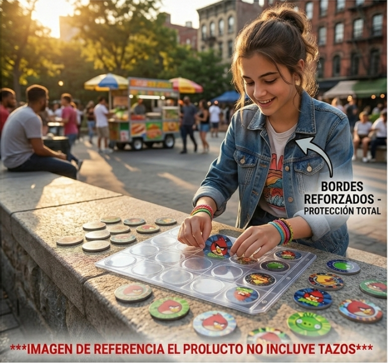 Hojas Para Albumes De Tazos X 20 Unds Excelente Calidad