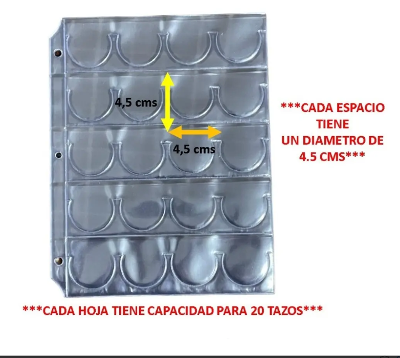 Hojas Para Albumes De Tazos X 20 Unds Excelente Calidad