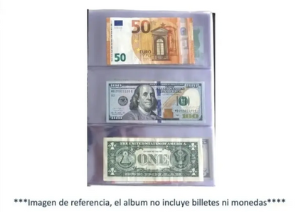 Hojas para Billetes de Colección x20 – Fundas Numismáticas Resistentes y Transparentes