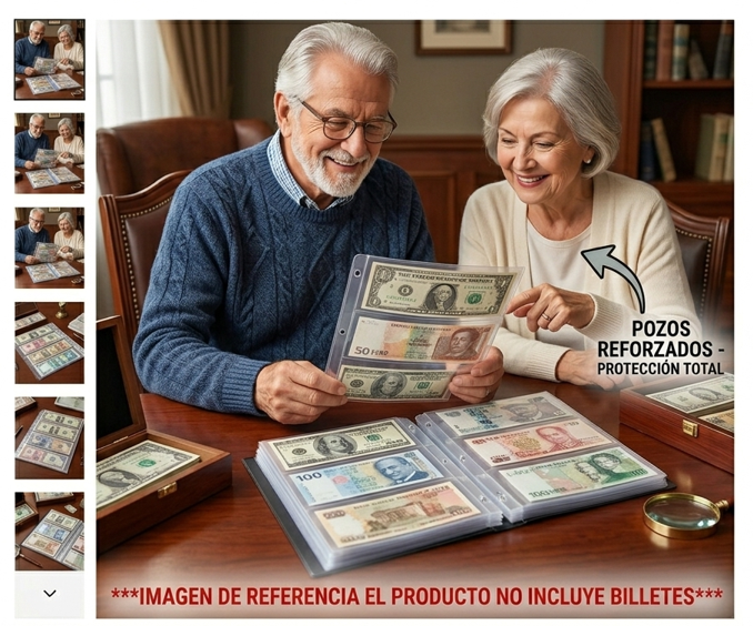 Hojas para Billetes de Colección x20 – Fundas Numismáticas Resistentes y Transparentes