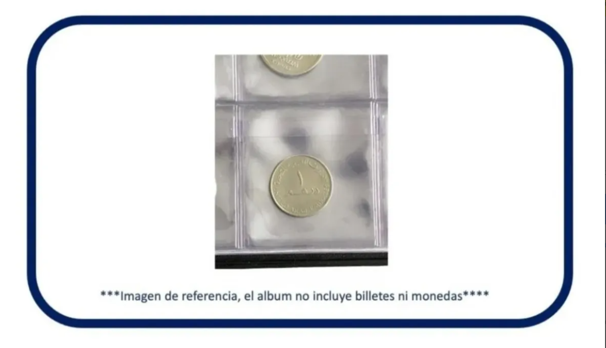 Hojas con Bolsillo o Solapa para Coleccionar Monedas x20  Excelente Calidad