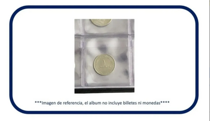 Hojas con Bolsillo o Solapa para Coleccionar Monedas x20  Excelente Calidad