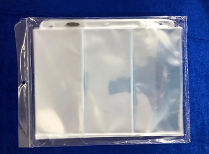 Hojas Bcw Para Albumes De Billetes 3 Compartimentos X 20 Ud