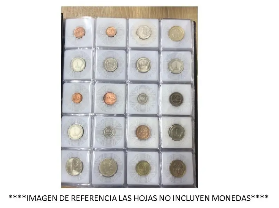 Hojas para Monedas Encartonadas x20 – Capacidad y Calidad Premium