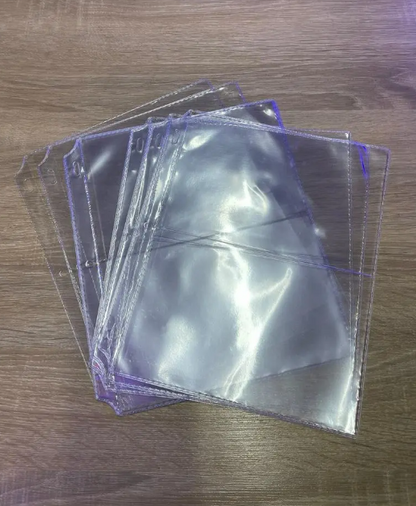 Hojas para Billetes Certificados 2 Espacios X 20 Uds Calidad Excelente
