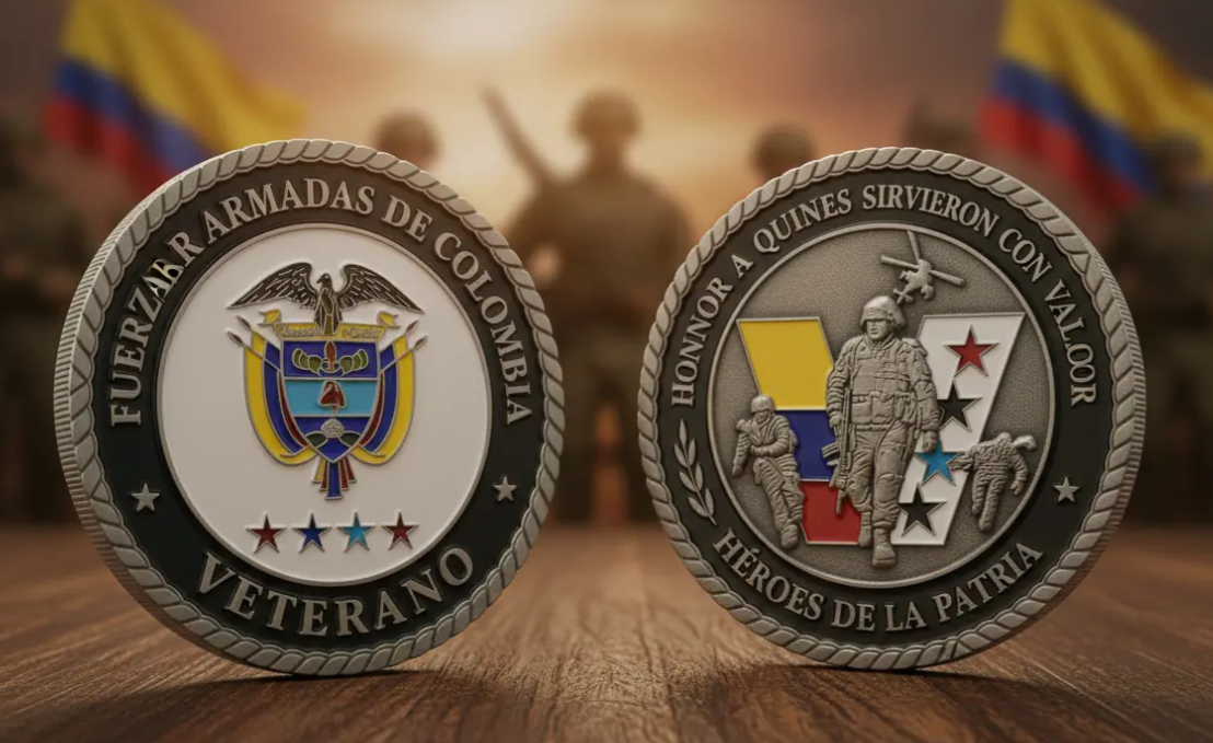 Moneda Conmemorativa Fuerzas Armadas | Homenaje a Veteranos Hombres y Mujeres