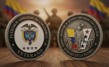 Moneda Conmemorativa Fuerzas Armadas | Homenaje a Veteranos Hombres y Mujeres