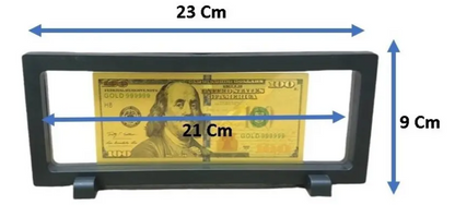 Billete 2 Dólares USA en Marco Flotante Premium | Suerte, Riqueza y Prosperidad