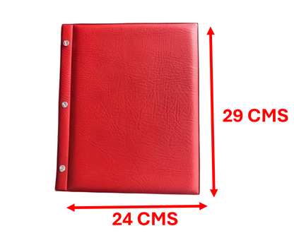 Album Para 180 Billetes Antiguos Excelente Calidad 60 Hojas Color Rojo Claro