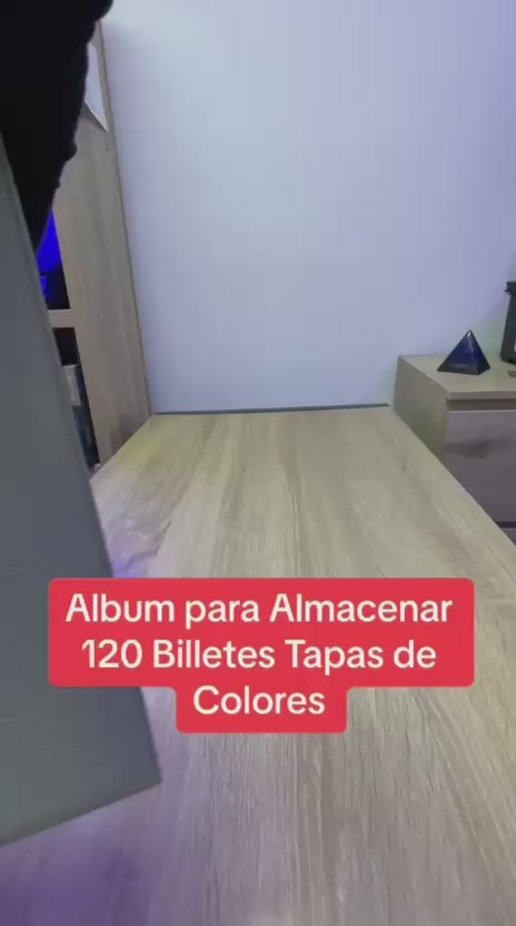 Album Para 120 Billetes Antiguos Excelente Calidad 40 Hojas Color Amarillo